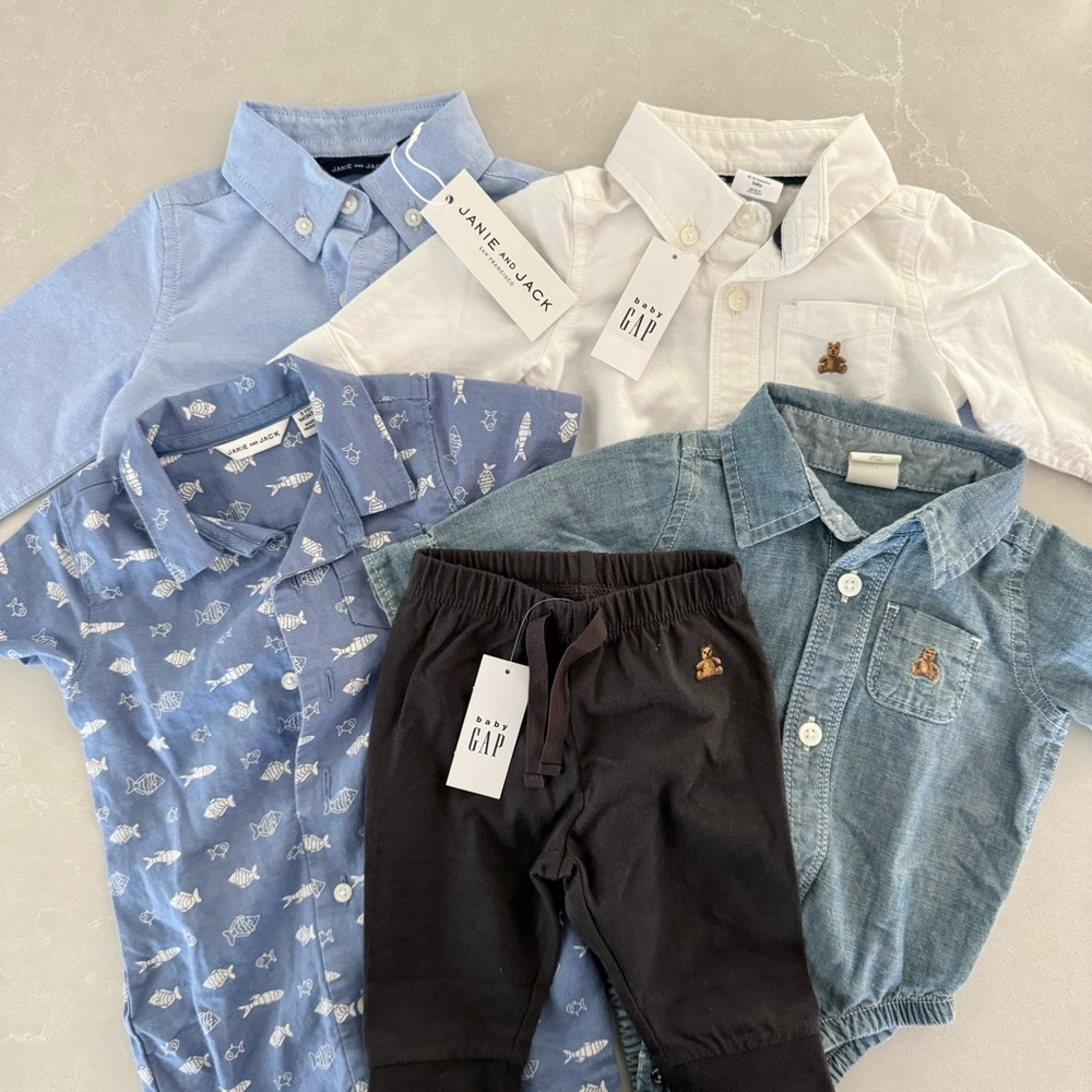 Newborn Baby Boy Bundle (Janie and Jack, Baby Gap)